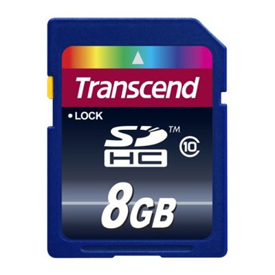 TRANSCEND 8GB SDHC  (CLASS 10)