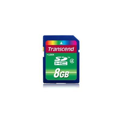 Carte memoire 8GB SDHC Classe 4 de Transcend