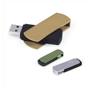 Clé USB avec grand capuchon pivotant - 8Go - avec logo 1 couleur