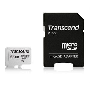 Transcend 64GB UHS-I U3 microSD with Adapte Read 95MB/s  Write 45MB/s