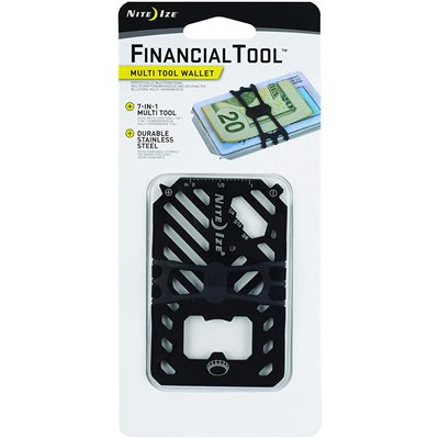 NITE IZE Financial Tool Multi Tool Wallet - Black