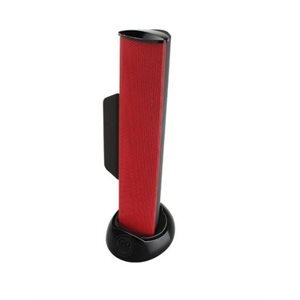 ACCESSORY POWER GOgroove SonaVERSE USB Clip On Soundbar Laptop Speaker with USB Plug-n-Play - Red