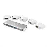 J5Create JCD389 Station d'accueil modulaire multi-écrans Ultradrive Kit USB-C - Argent