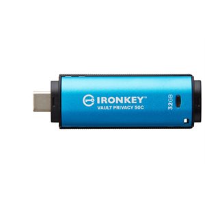 Kingston 32GB USB-C IronKey Vault Privacy 50C AES-256 Encrypted, FIPS 197