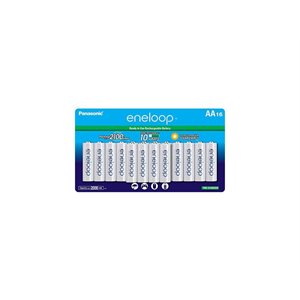 Panasonic Eneloop pack of 16 AA Rechargeable Ni-MH Batteries