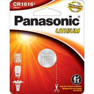 Panasonic CR1616 3.0 Volt Lithium Coin Cell Battery - 1-Pack