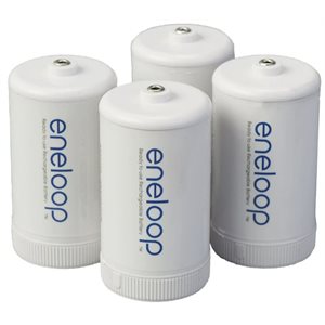 Panasonic BQ-BS1E4SA eneloop D Size-Battery Use With eneloop Ni-MH-Rechargeable AA-Battery Cells-Ada