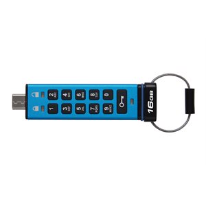 Kingston 16GB USB-C IronKey Keypad 200C, FIPS 140-3 Lvl 3 (Pending) AES-256