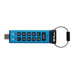 Kingston 64GB USB-C IronKey Keypad 200C, FIPS 140-3 Lvl 3 (Pending) AES-256