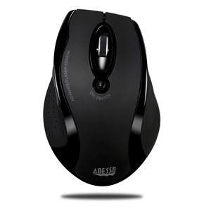 Adesso Wireless Ergonomic Laser  Mouse