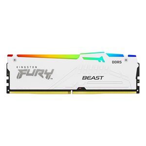 Kingston 32GB 6000MT/s DDR5 CL30 DIMM (Kit of 2) FURY Beast White RGB XMP