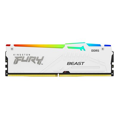 Kingston 32GB 6000MT/s DDR5 CL30 DIMM FURY Beast White RGB XMP