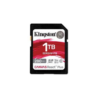 Kingston 1TB Canvas React Plus SDXC UHS-II 280R/100W U3/V60/4K