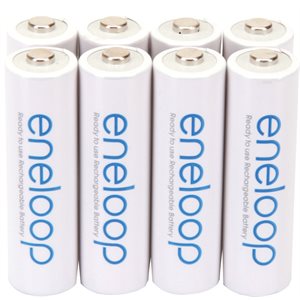 Panasonic Eneloop Pack of 8 AA 2100 Cycle Ni-MH Pre-Charged Rechargeable Batteries (